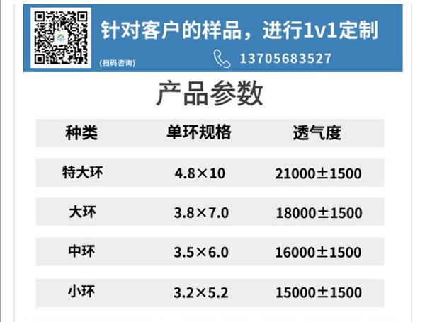 带式压滤机滤布，真空参数