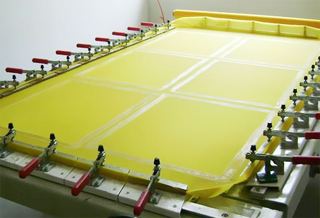 旭瑞丝印网耐磨易清洗，漏墨性好！